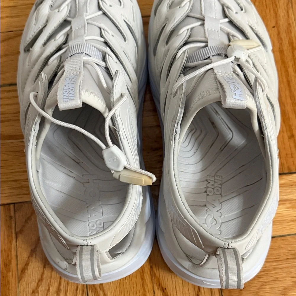 Hoka White Men's Athletic Sandal-Sneaker Hybrid